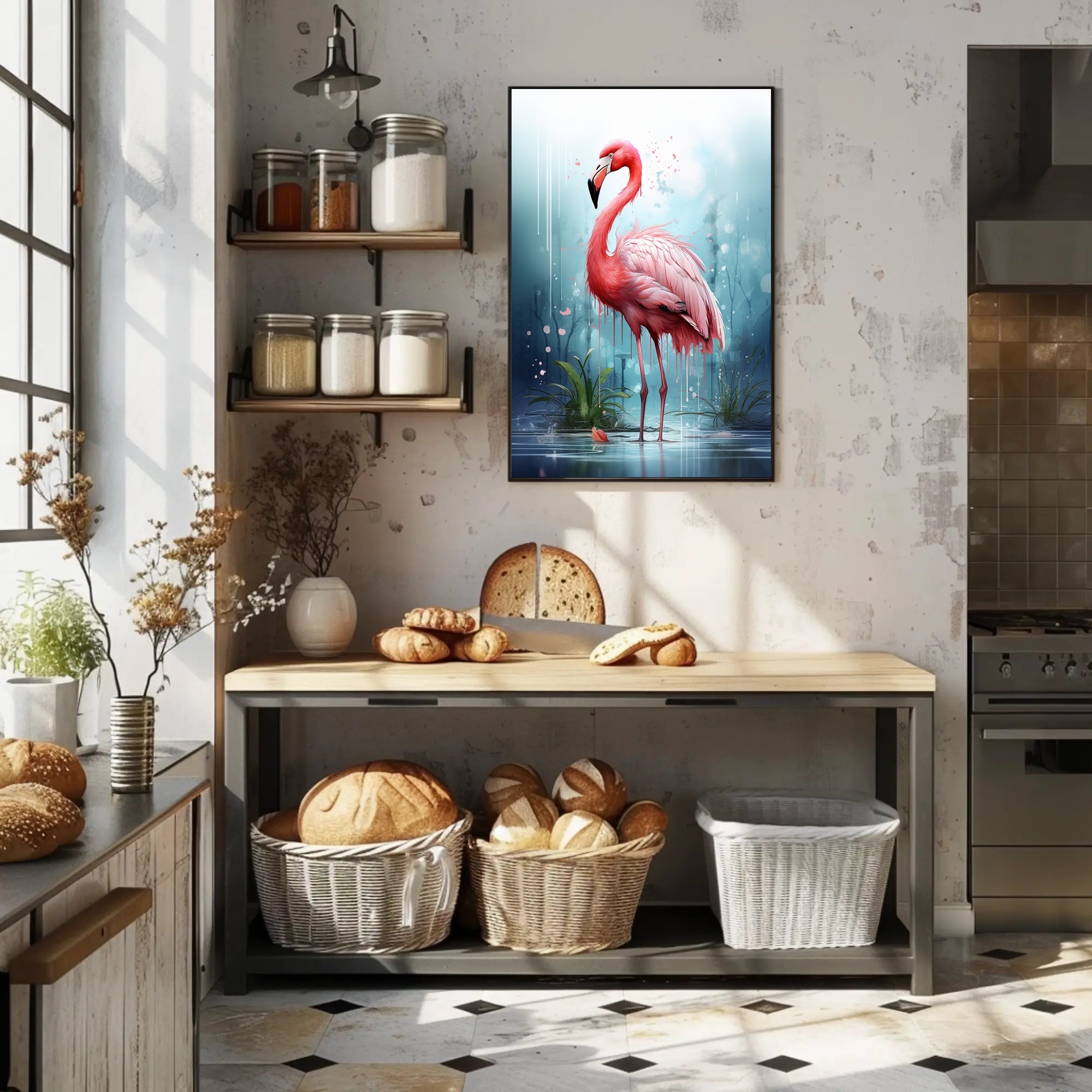 The Majestic Flamingo Poster