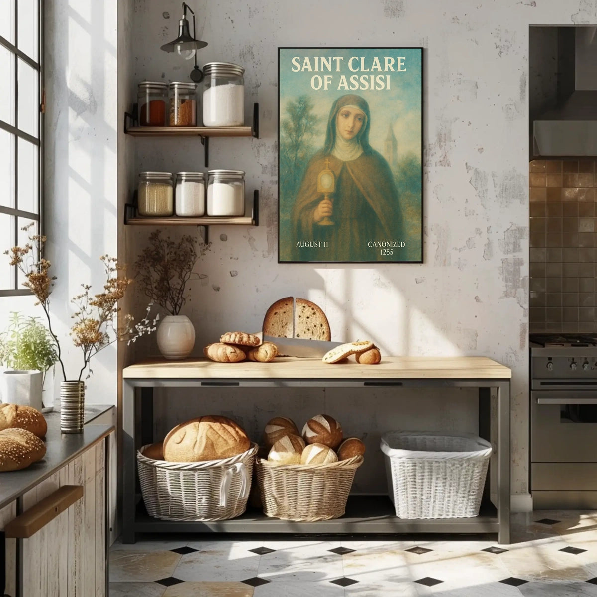 Saint Clare Of Assisi Poster