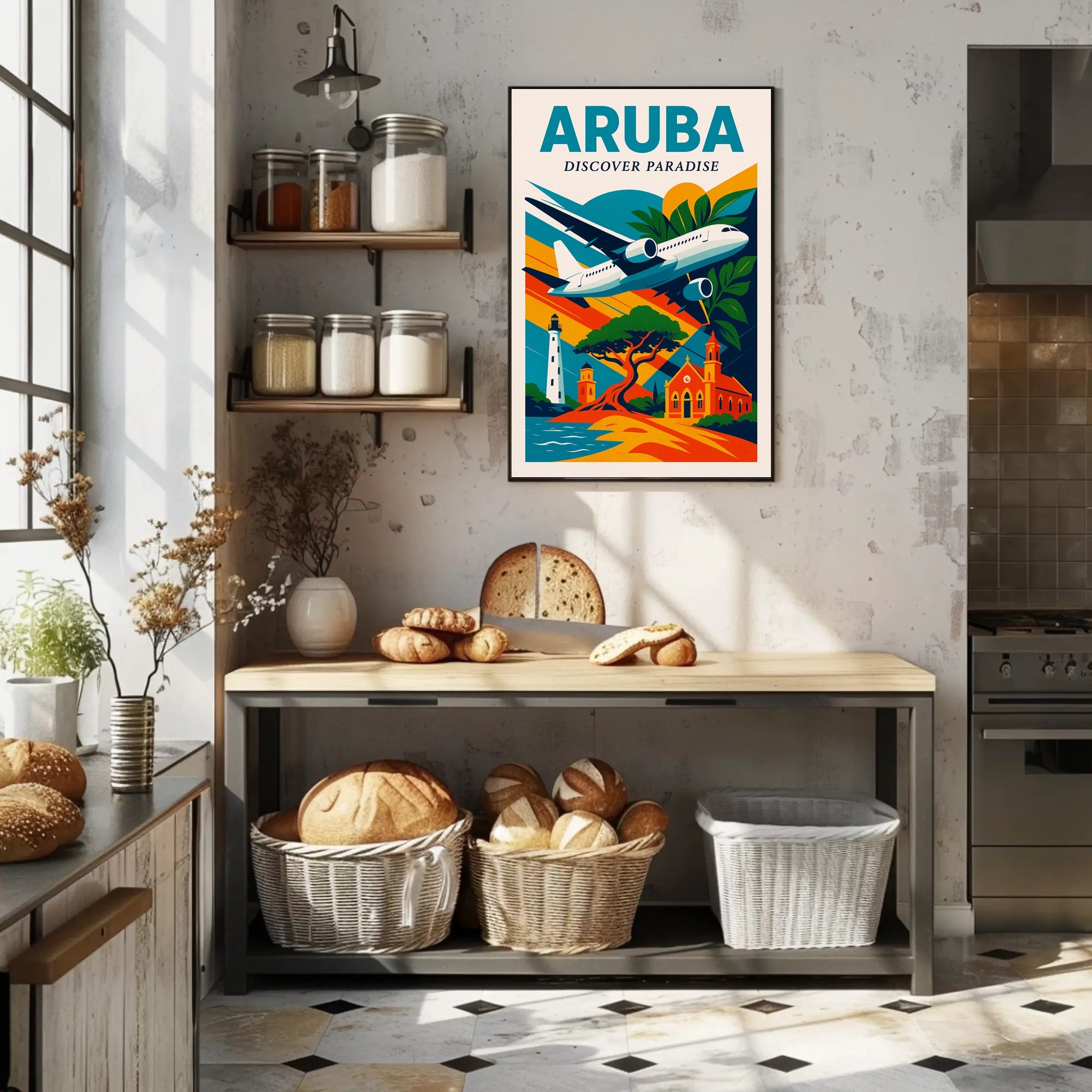 Discover Paradise in Aruba Poster PosterGoat