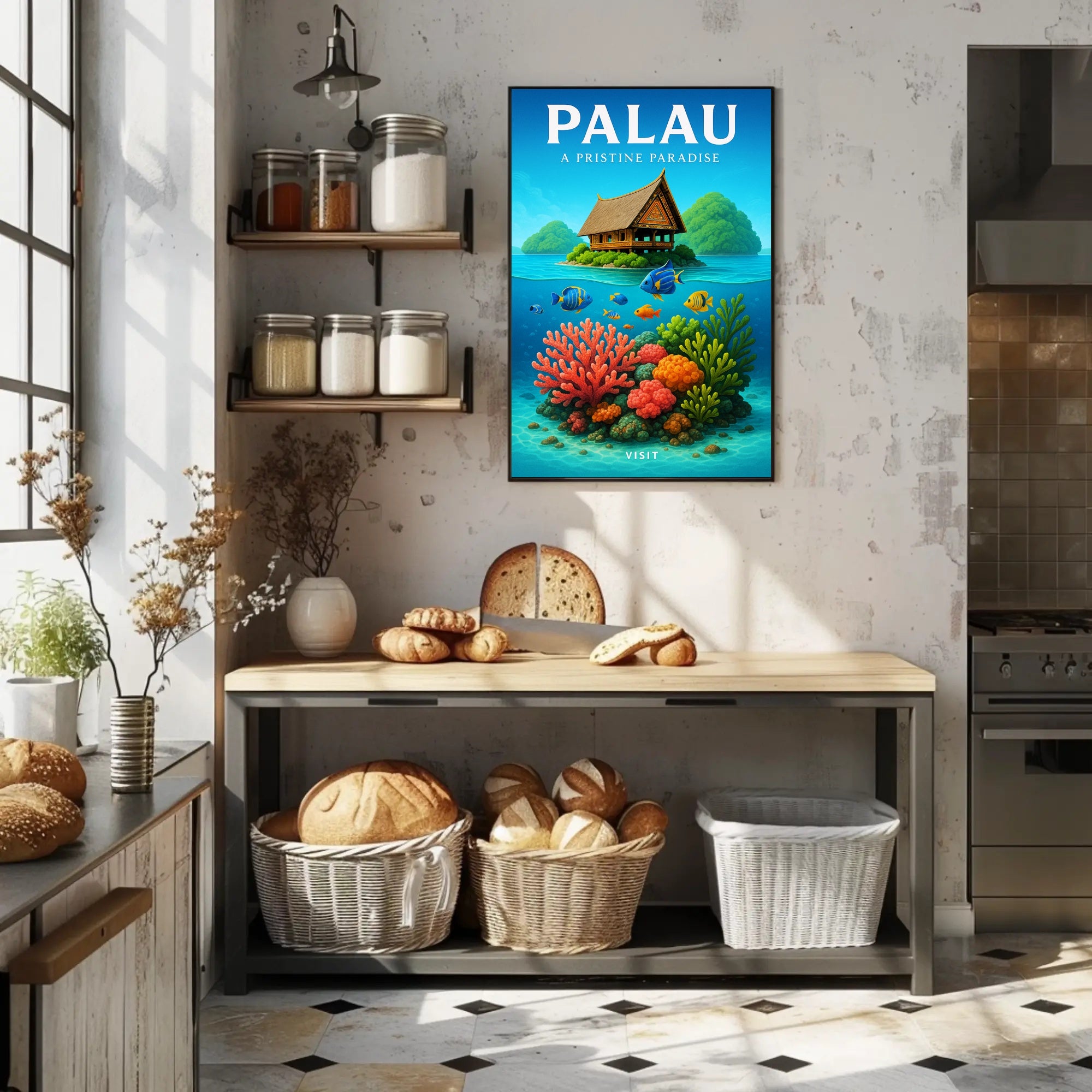 Palau A Pristine Paradise Poster PosterGoat