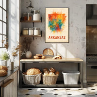Arkansas State Art Poster