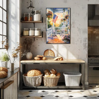 old fashioned front porch Poster