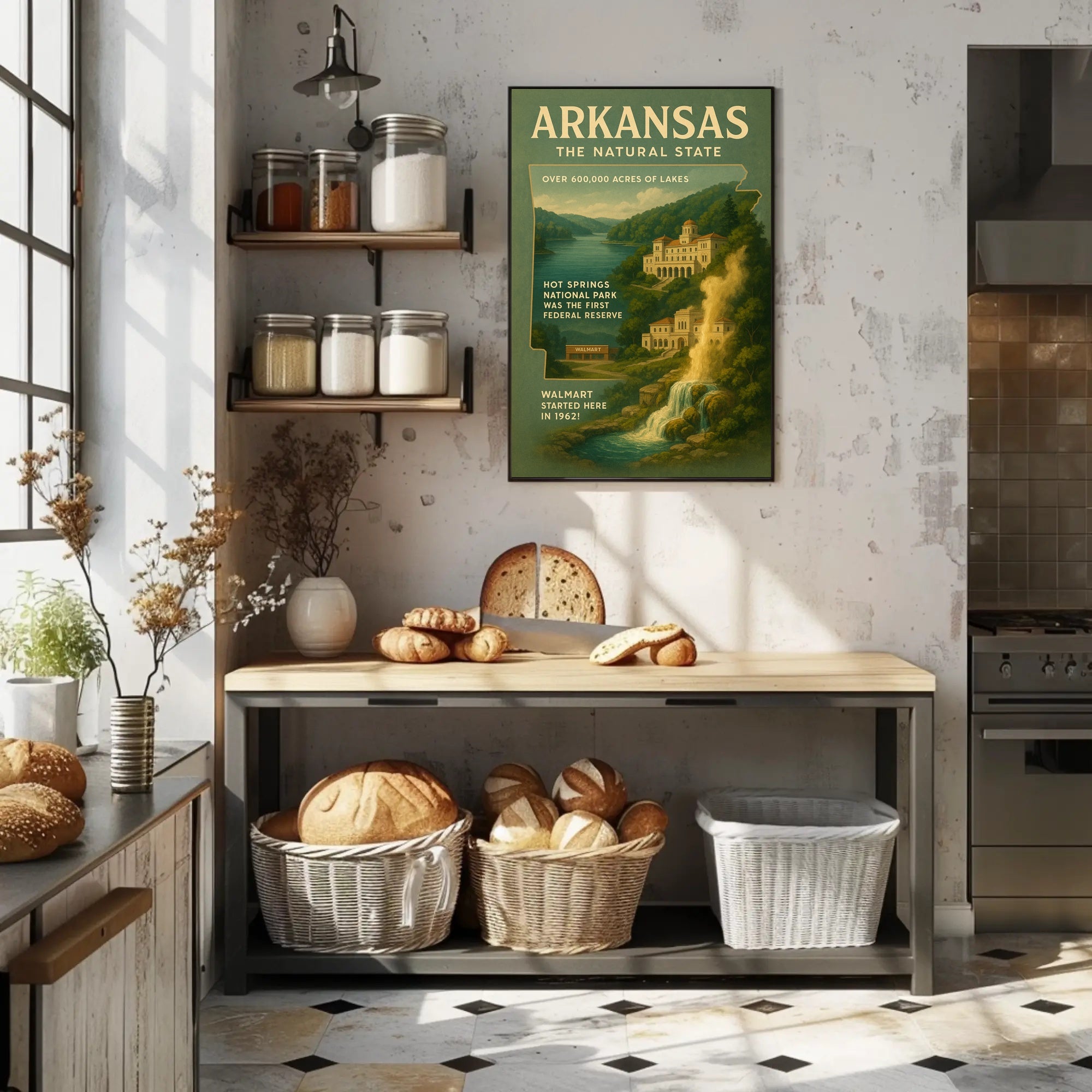Arkansas The Natural State Poster
