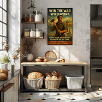 World War II Labor Contribution Poster