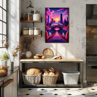 Dreamy Chicago Sunset Poster