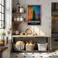 Baton Rouge Vibes Minimalist Decor Lovers Poster