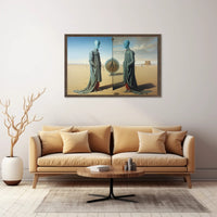Surreal Desert Reflections: Abstract or Artistic Poster