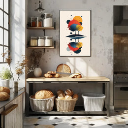 Vibrant Nature-Inspired Abstract Art Poster