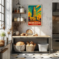 Nebraska State Capitol Poster