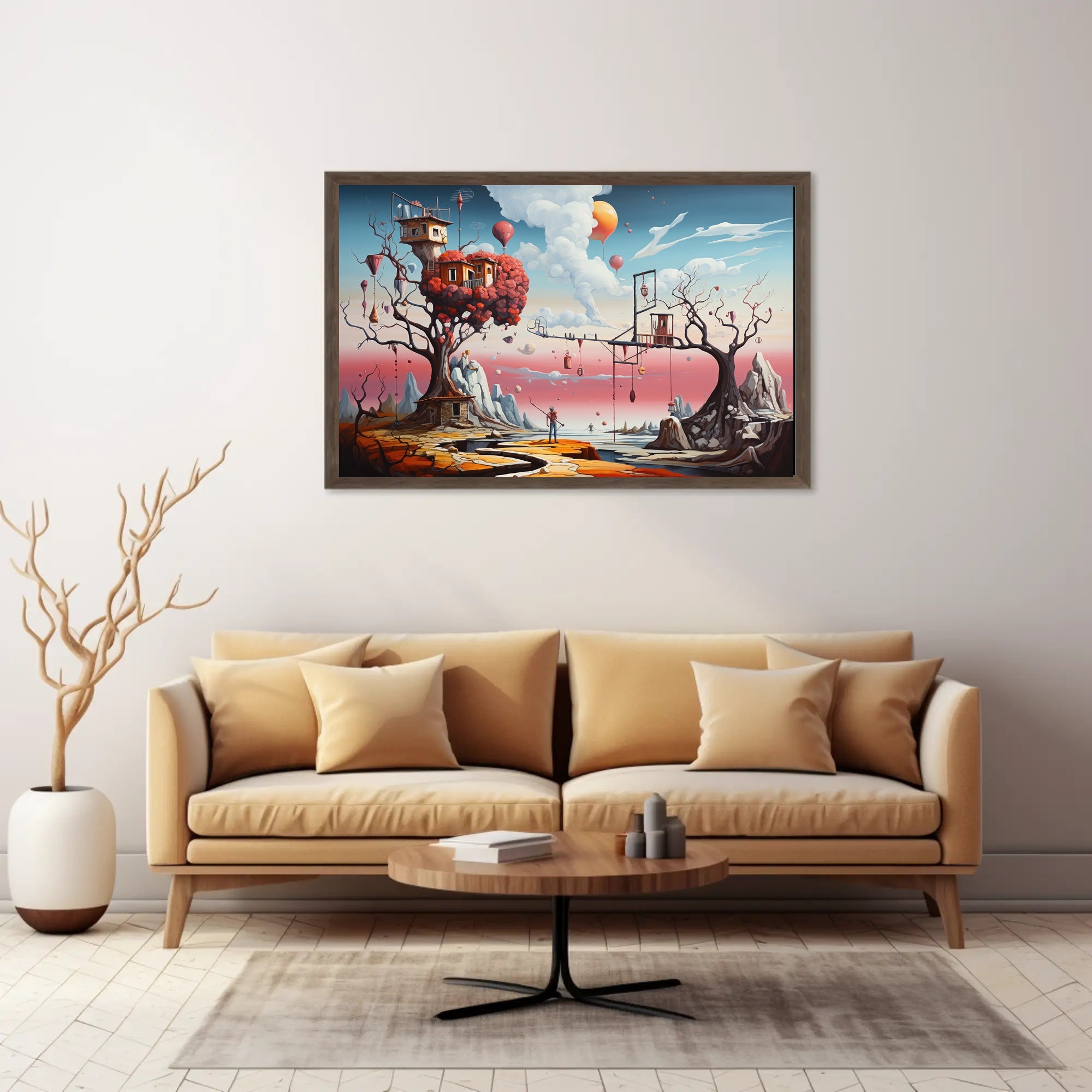 Dreamlike Whimsical Trees Fantasy Mythology Poster