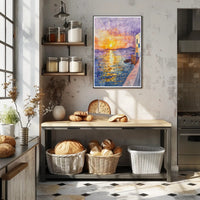 Sunset Over the Sea Poster PosterGoat