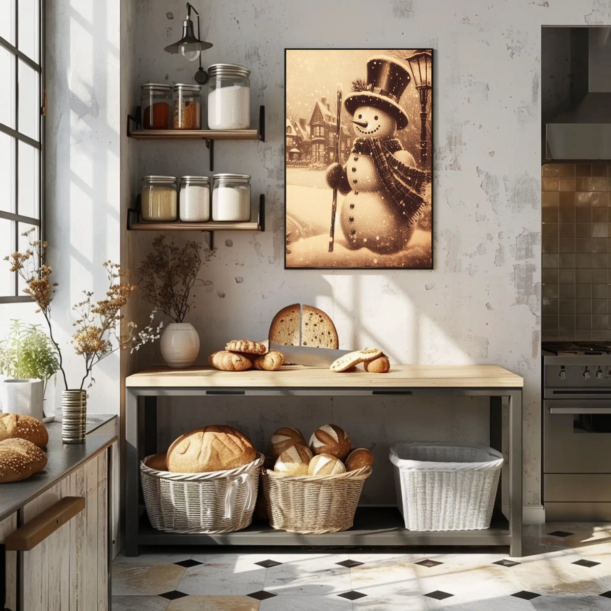 Winter Wonderland Snowman Poster