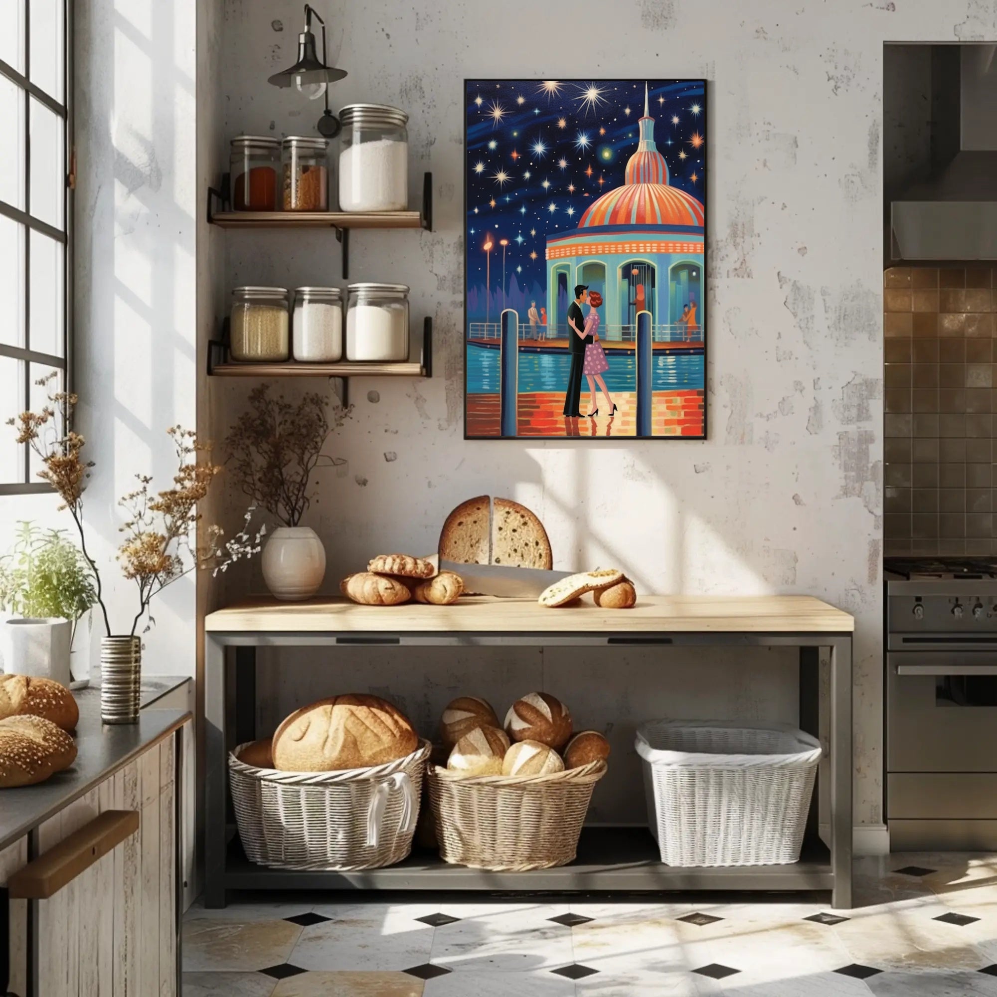 Starry Night Romance Poster