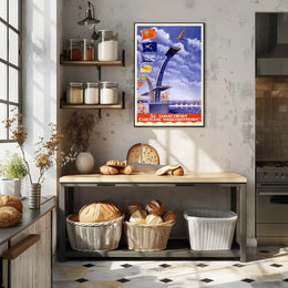Soviet Athletes Vintage Propaganda Art Sports Poster