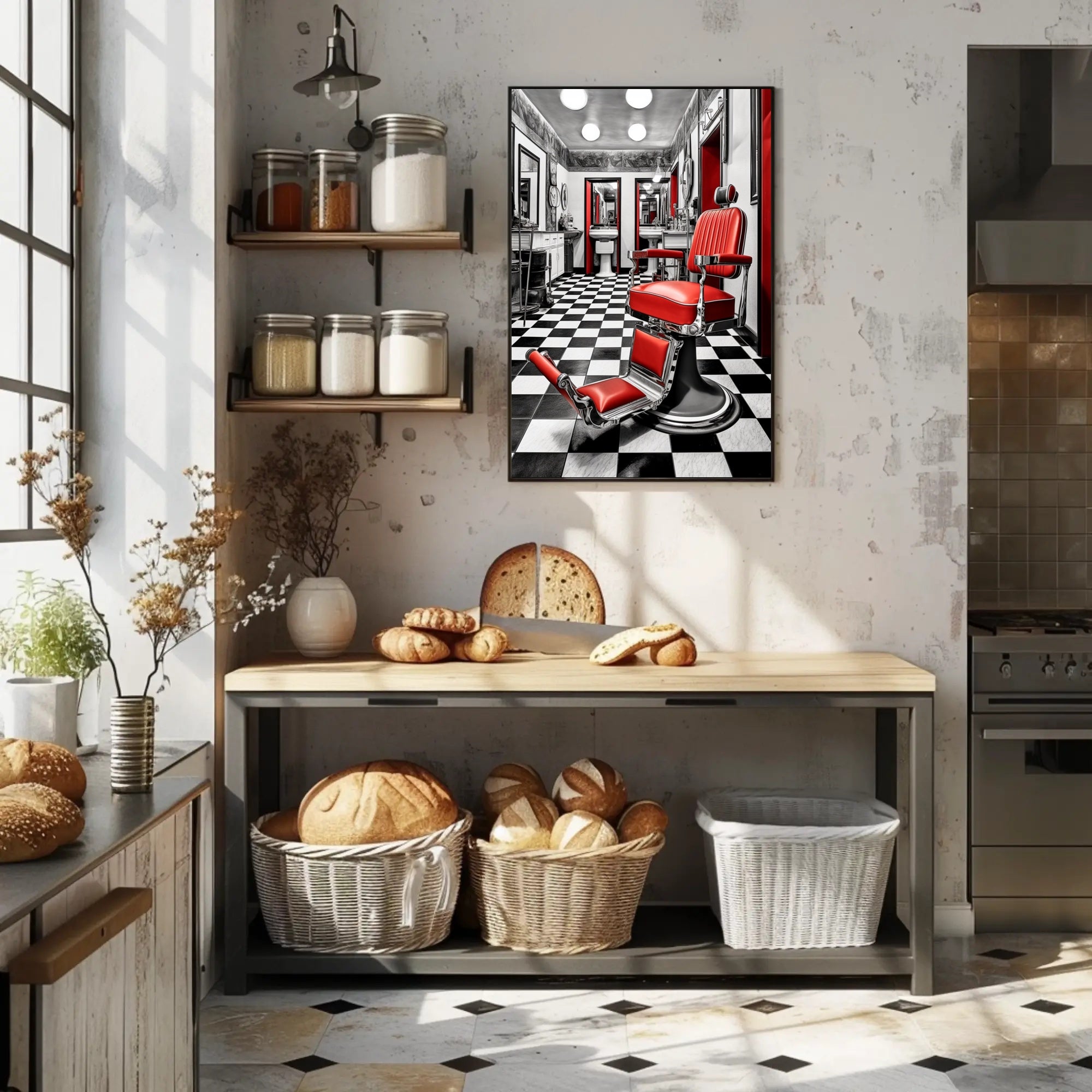 Retro Barber Shop Vibes Poster