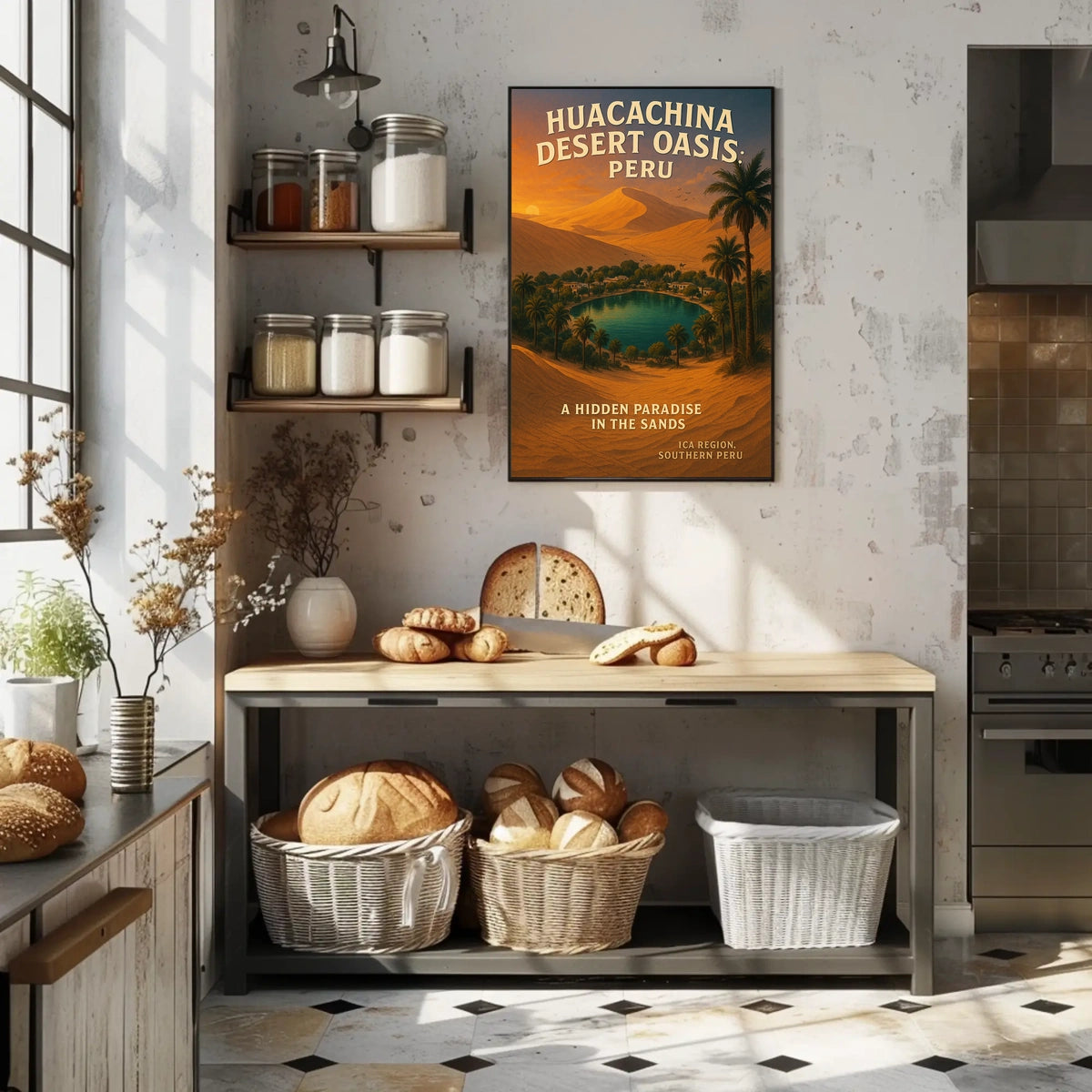 Huacachina Desert Oasis Peru Poster
