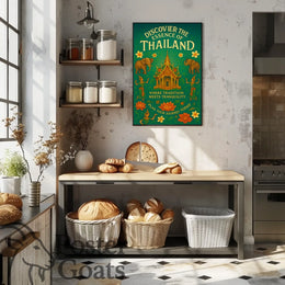 Thailand's Cultural Tranquility Travel Poster