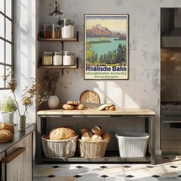 Rhätische Bahn Graubünden, Switzerland Poster