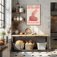 Forest Fires Aid the Enemy Poster PosterGoat