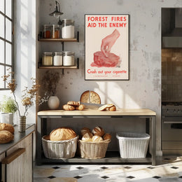 Forest Fires Aid the Enemy Poster PosterGoat