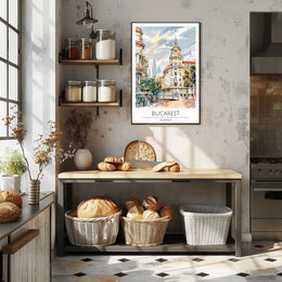 Bucarest Cityscape Poster PosterGoat