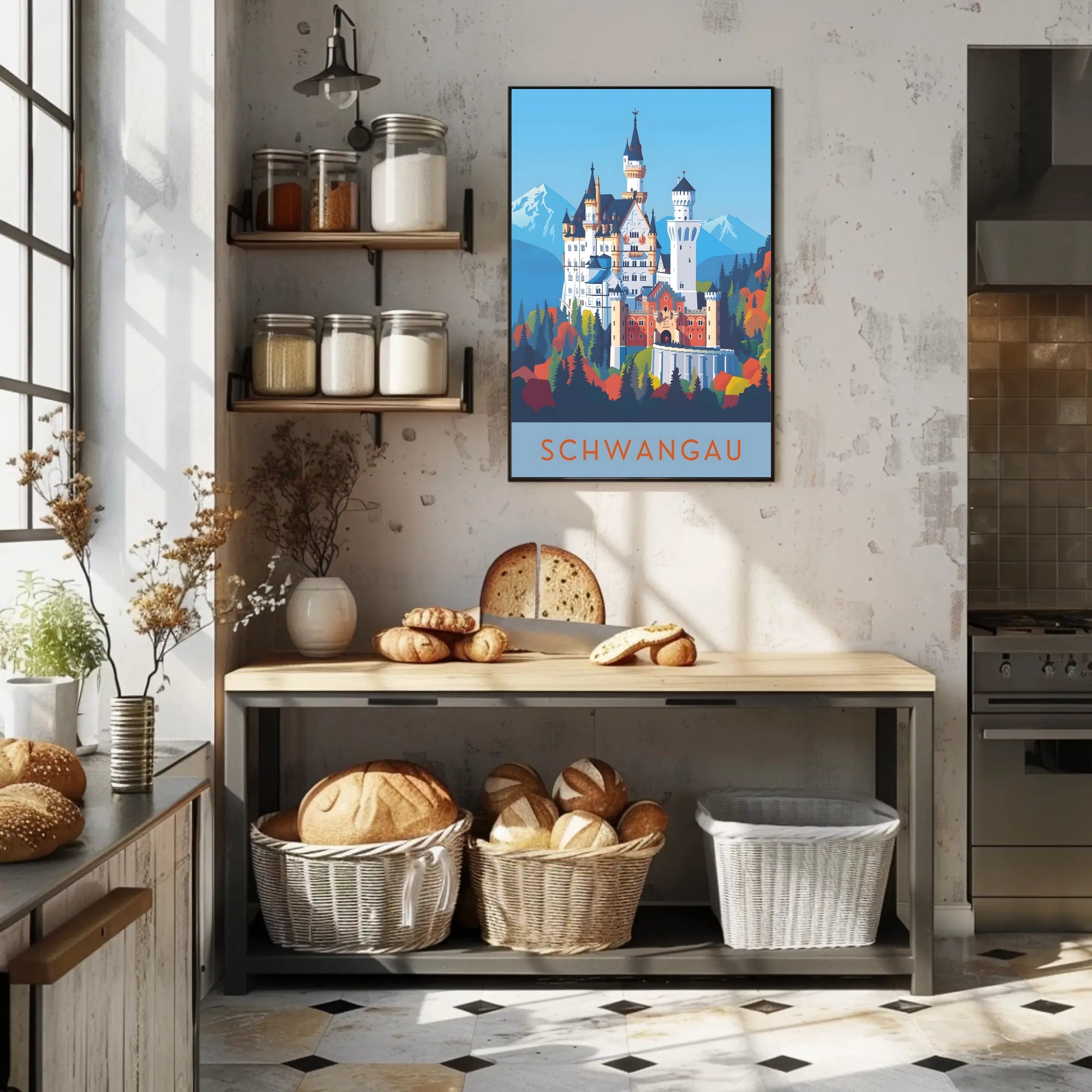 Neuschwanstein Castle Enchantment Travel Poster