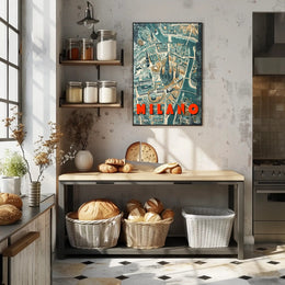 Milano Cityscape Poster