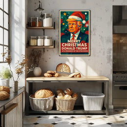 Santa's Festive Delight: Christmas Pop Culture Poster