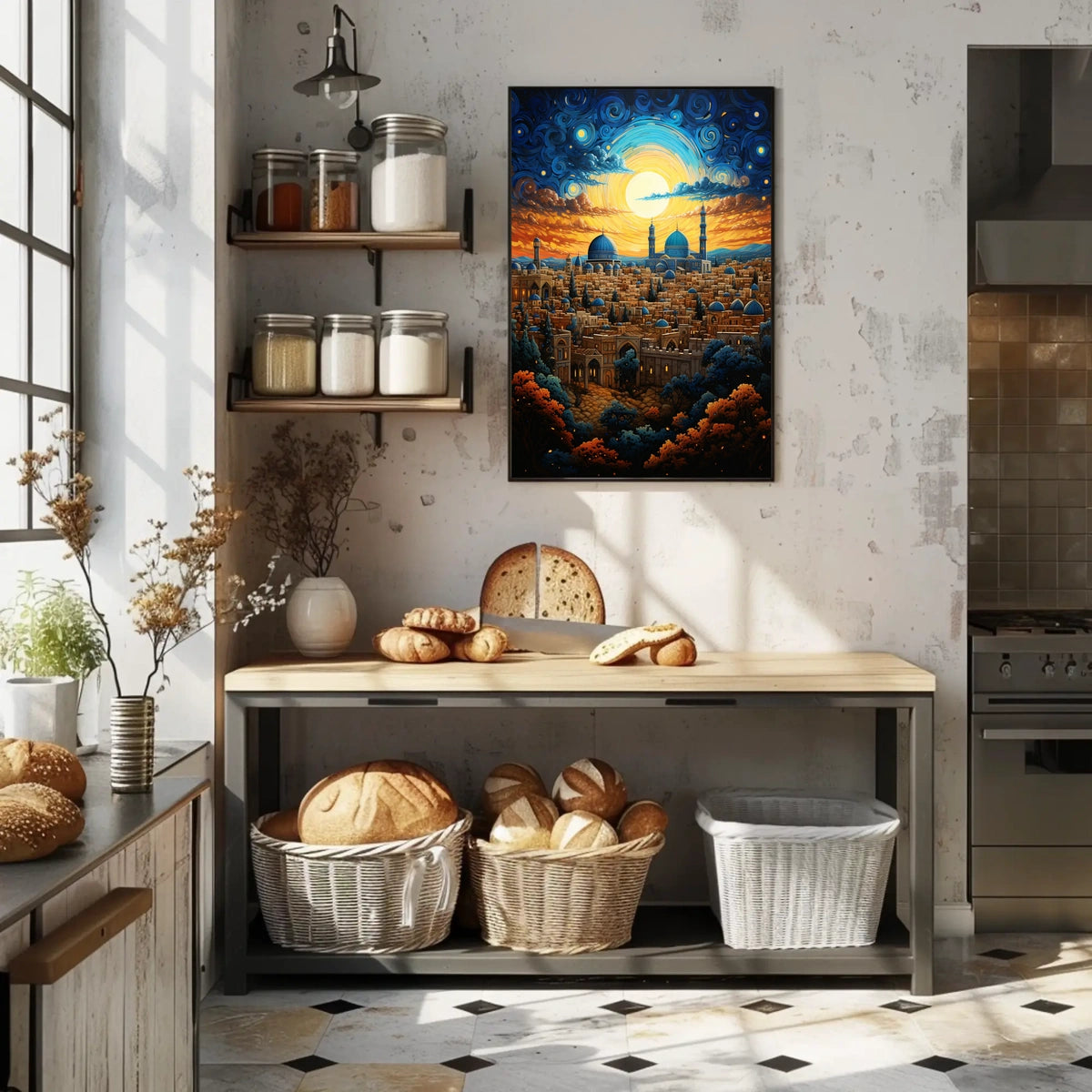 Middle Eastern Cityscape Cultural or Heritage Poster
