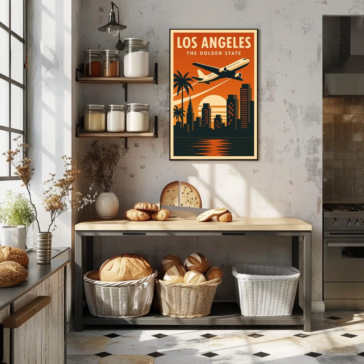 Los Angeles Vintage Travel Poster