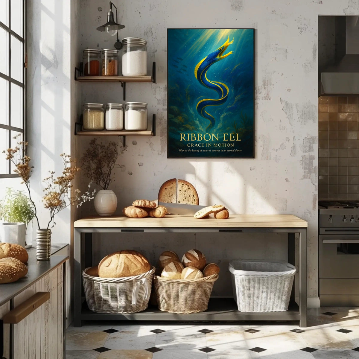 Ribbon Eel Grace in Motion Poster