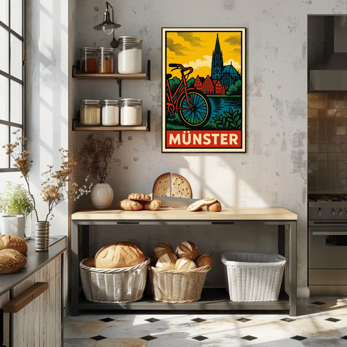 Münster Travel Poster
