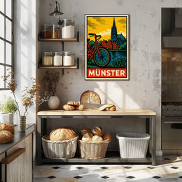 Münster Travel Poster