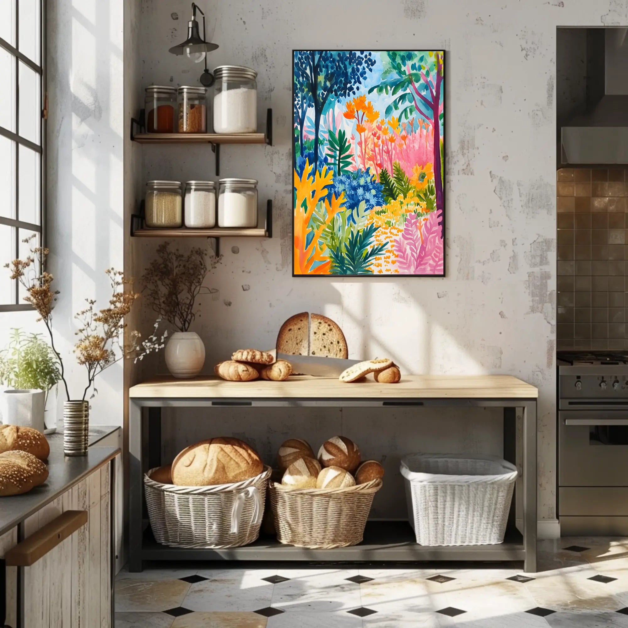 Tropical Jungle Vibe: Abstract, Artistic, or Pop Culture Poster
