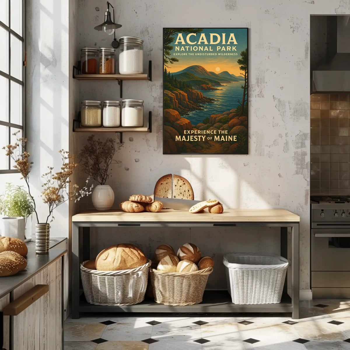 Acadia National Park Scenic Beauty Travel Poster