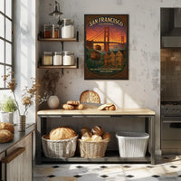 San Francisco The Golden City Poster