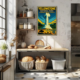 Yellowstone Geyser Adventure: National Park Poster
