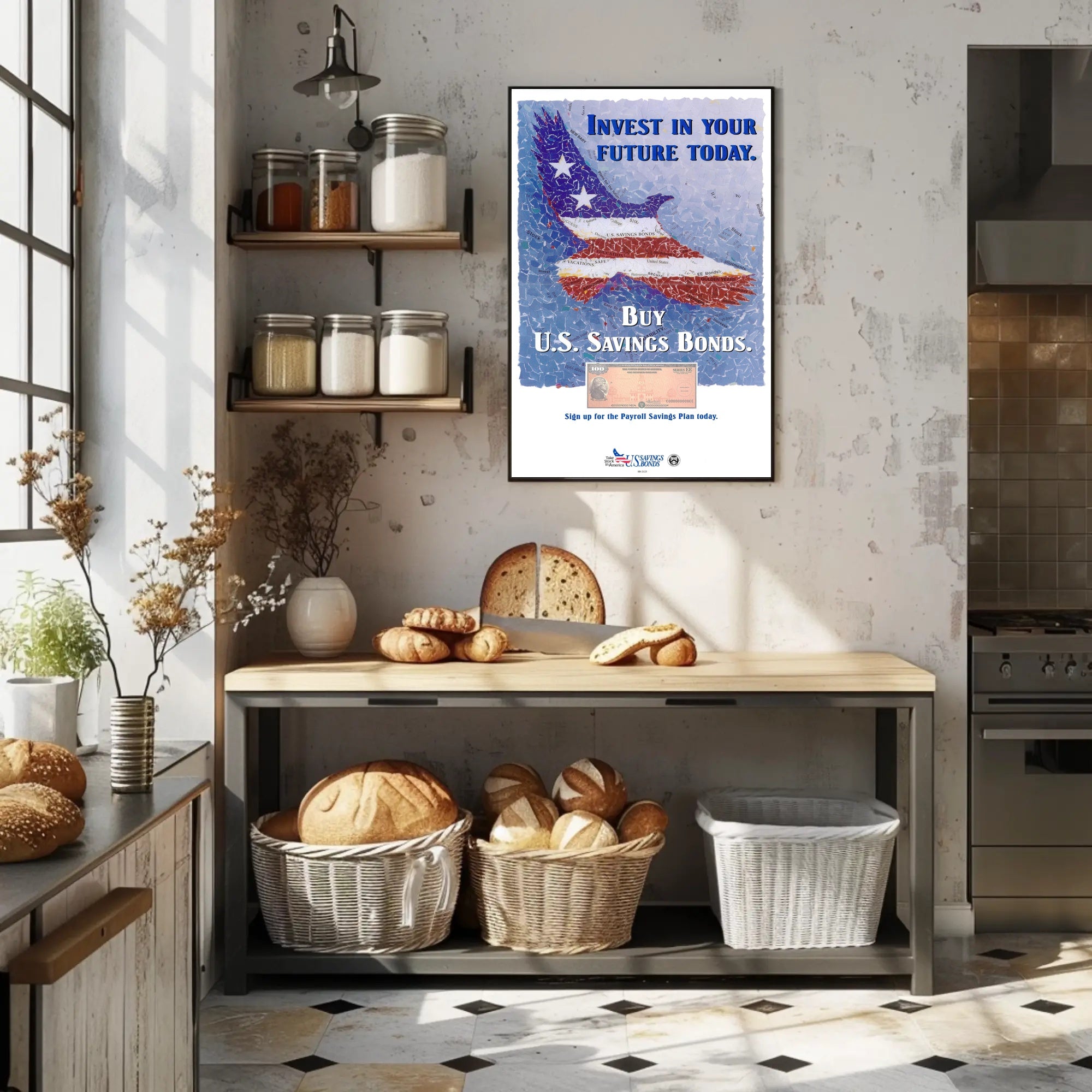 Invest in Your Future with U.S. Savings Bonds Poster PosterGoat