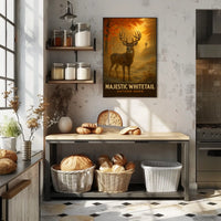 Majestic Whitetail Autumn Dawn Poster