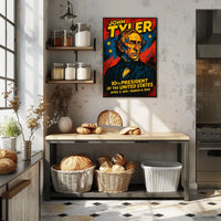 John Tyler 10Th President Poster Wall Art Historical Decor