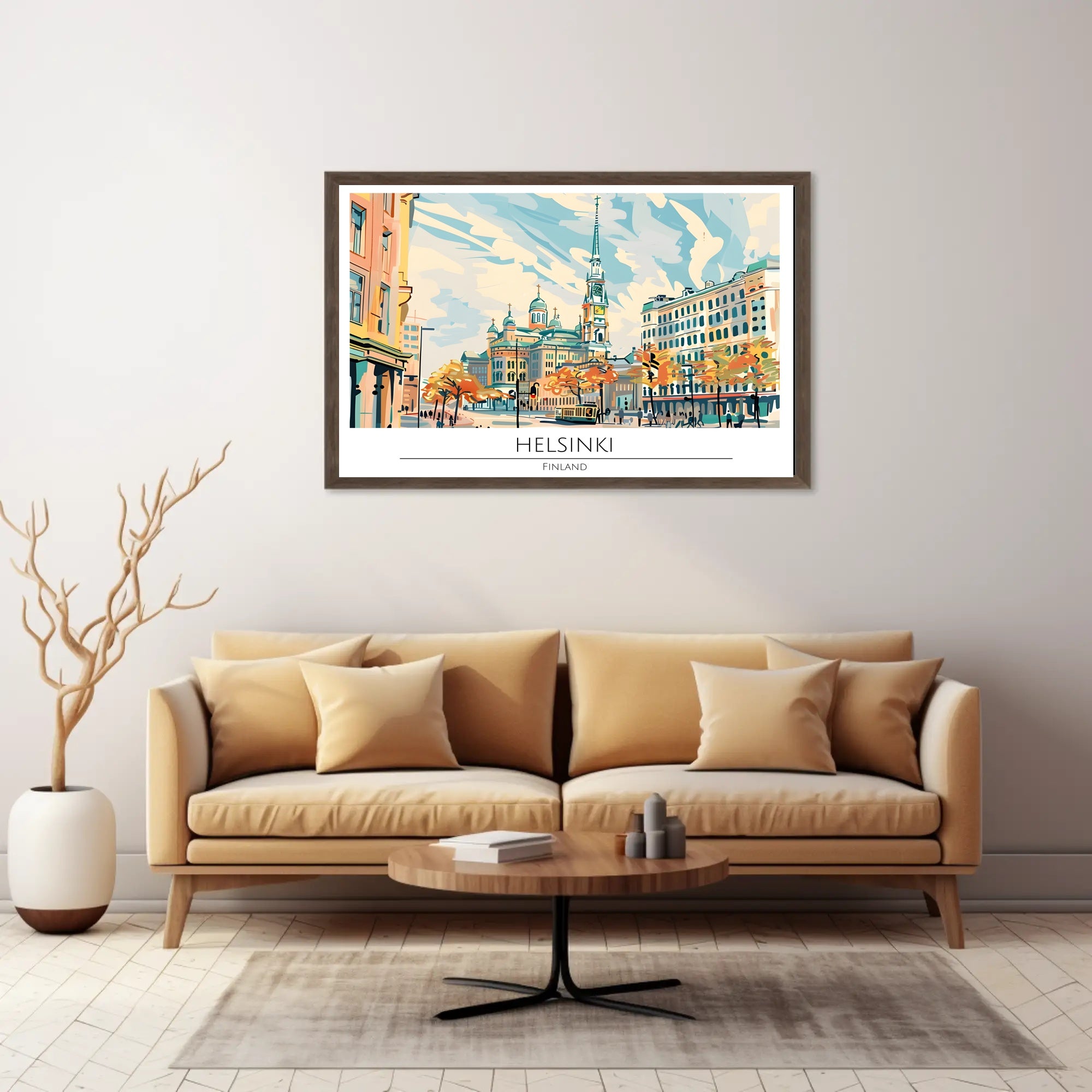 Vibrant Helsinki Poster PosterGoat