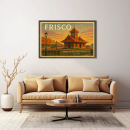 Frisco Railway Station Travel Poster Print