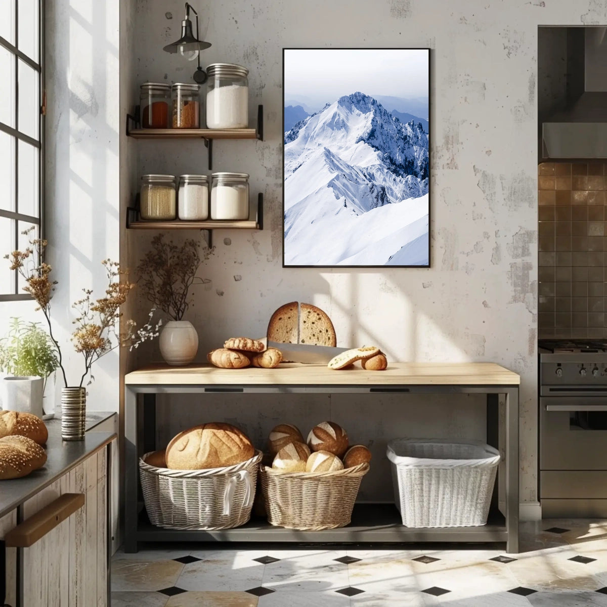 Majestic Winter Peaks Poster