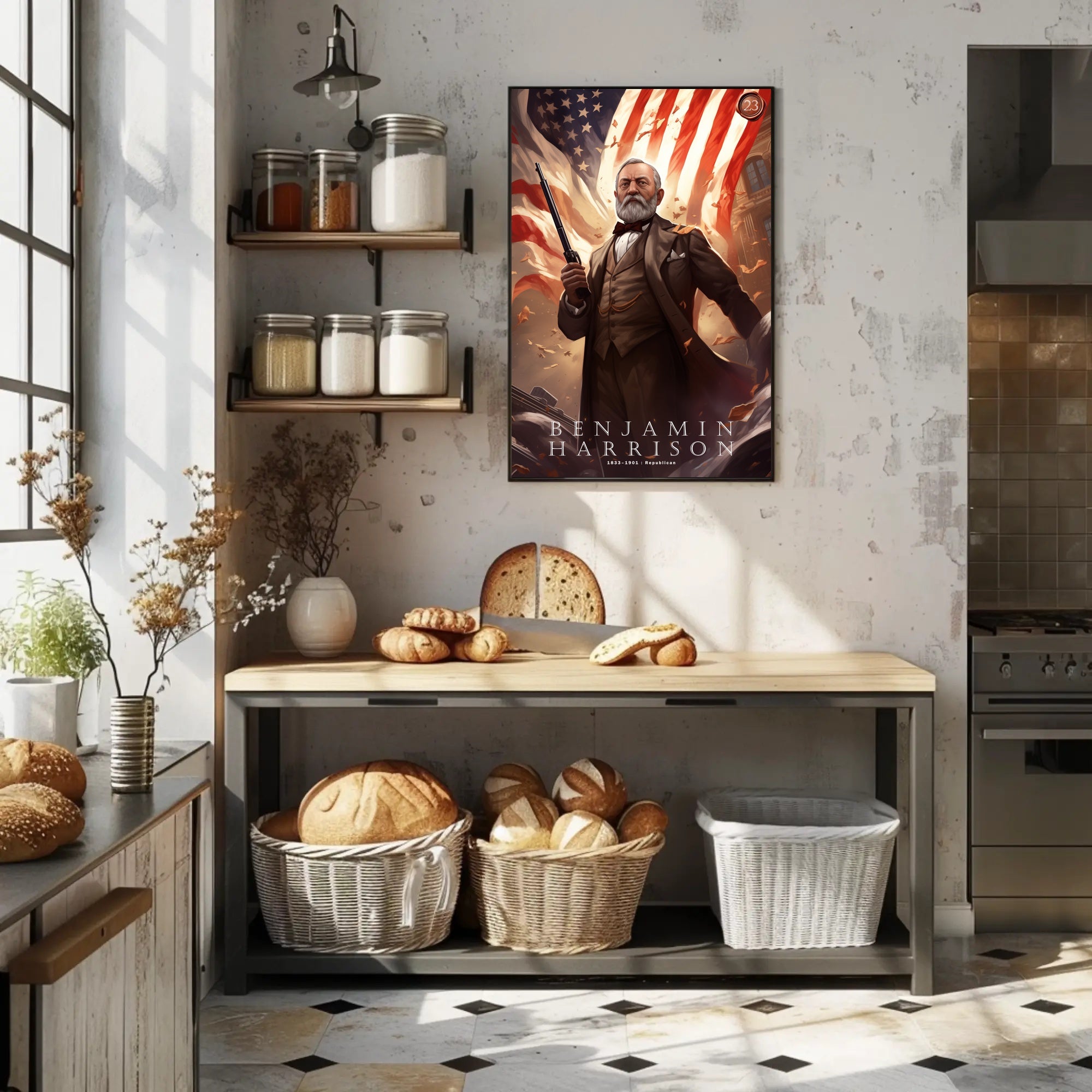 Benjamin Harrison President Poster