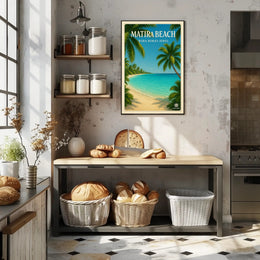 Tropical Paradise Getaway: Vintage Travel Poster PosterGoat