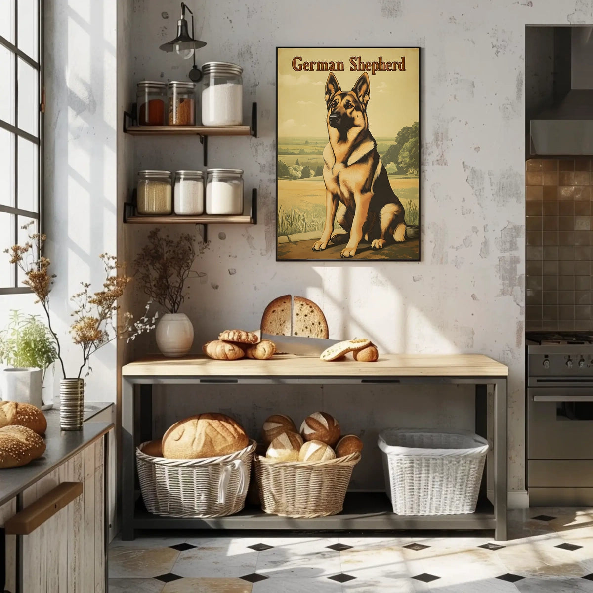 German Shepherd Portrait Poster