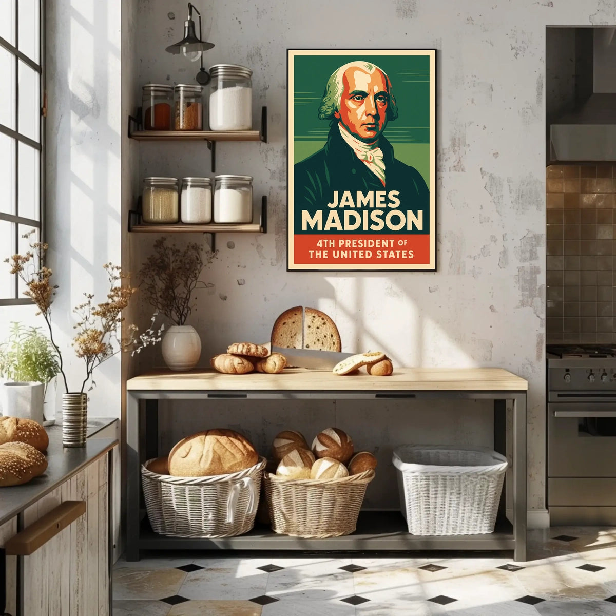 James Madison 4th President Poster