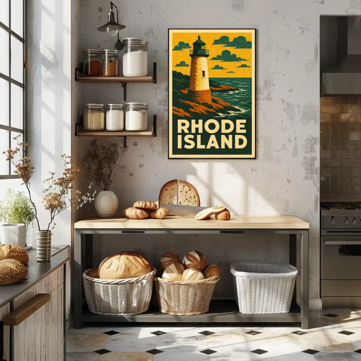 Rhode Island Lighthouse Poster