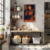 Jim Thorpe Iconic Athlete Poster