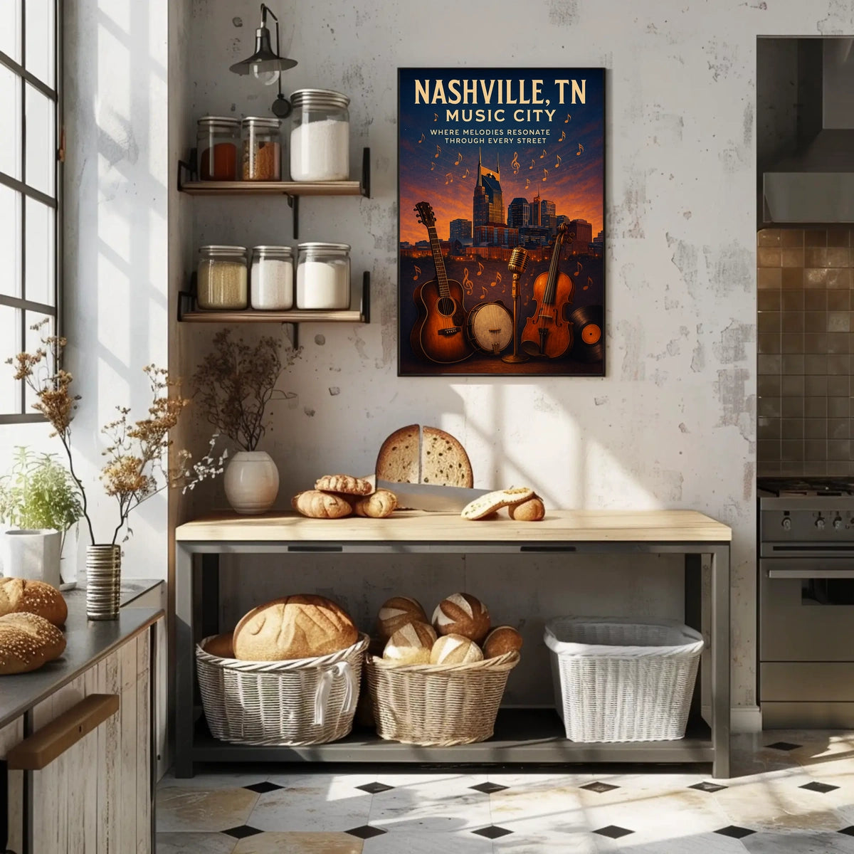 Nashville Music City Poster